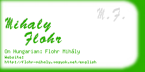 mihaly flohr business card
